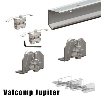 *Valcomp JUPITER JU01 Комплект фурнітури для одних дерев'яних дверей до 30 кг, без направляючої