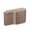 Коробка з ущільнювачем Дерево+ МДФ (Телескоп) 40*100*2070, Горіх бургун, комплект 2,5 шт.