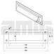 Amig Заслонка для почтового ящика мод.1 - 254x73 mm латунь