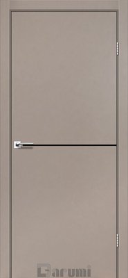 Дверное полотно PLATO LINE PTL-03, 800 х 2000, Серый краст, Черная 2800000010546 фото