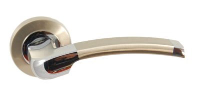 SIBA Ручка дверная RIVOLI на розетке R01 мат.никель - хром (22 07)