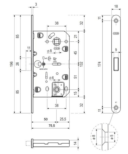 AGB Mediana Polaris XT магнитный механизм WC бронза коричневая