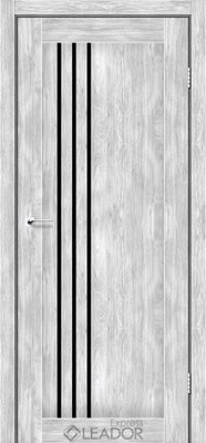 Дверне полотно BELLUNO, 800 х 2000, Клен Роял, Чорне скло 2800000100228 фото