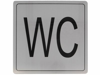 Amig Информационная табличка "WC" мод.108 - 140х140 мм нердавиюча сталь