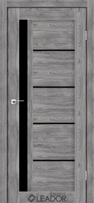 Дверное полотно RIM, 800 х 2000, Клен Грей, Черное стекло 2800000100233 фото