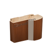 Коробка з ущільнювачем дерево+МДФ 40*80*2070, Горіх роял, комплект 2,5 шт.