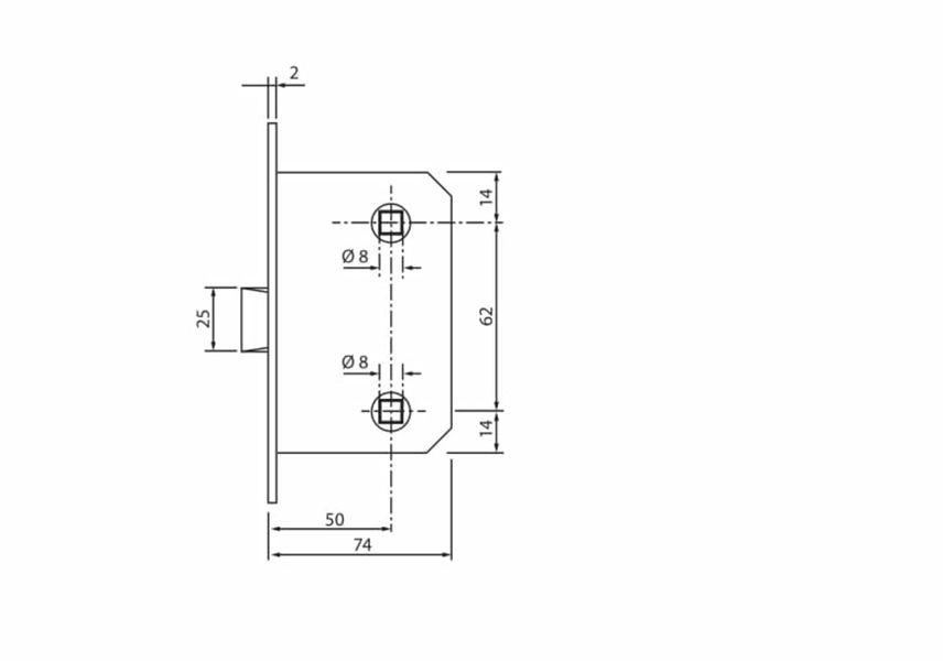 SIBA Механізм WC 6250 (ВТ WC) полірована латунь PВ