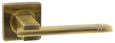 SIBA Ручка дверная KRISTAL на розетке R03 античная бронза (80 80)