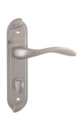 SIBA Ручка дверная VENICE на планке WC - 62 мм мат.никель (22 22)