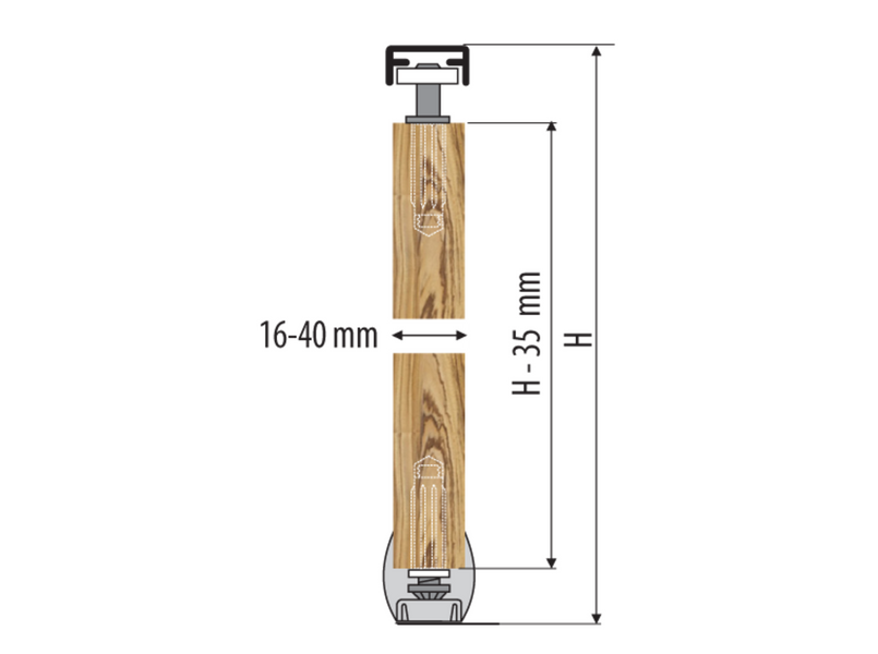 *Valcomp APOLLO 4/1518 мм Комплект на 4 створки по 14кг.