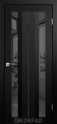 Дверное полотно ALIANO AL-01, 800 х 2000, Super PET черный, Двустороннее графит зеркало 2000000121437 фото