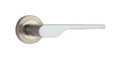 SIBA ECO Ручка дверная EFES на розетке А01 мат.никель - хром (22 07)