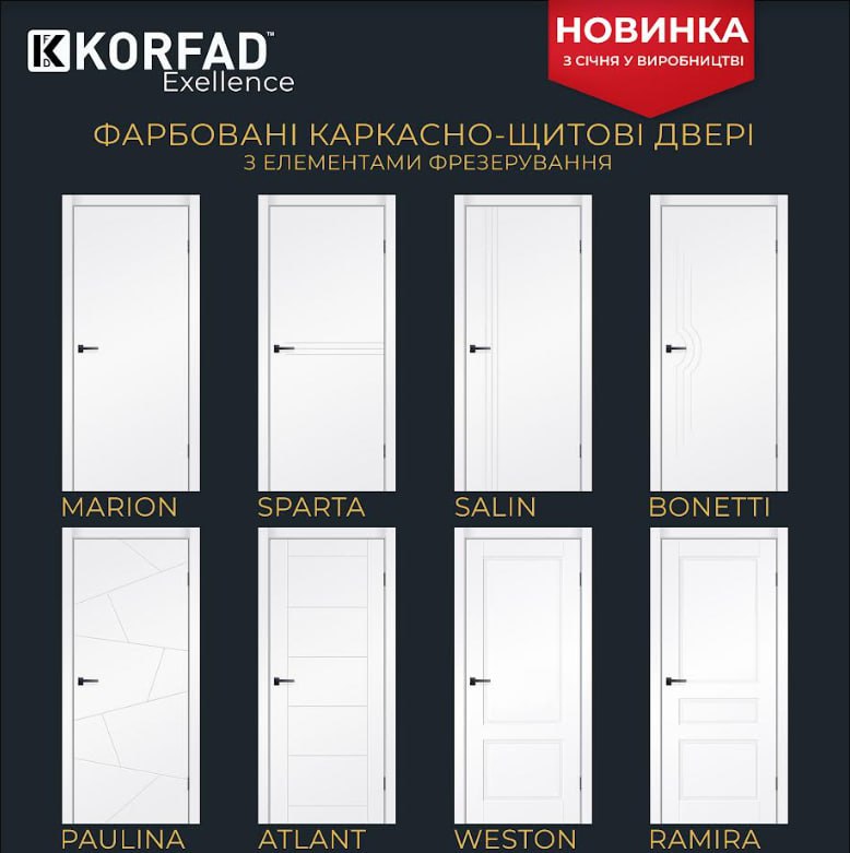 Фарбовані двері KORFAD Exellence